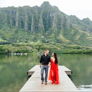 Fashion Nova Red Maxi Dress XS